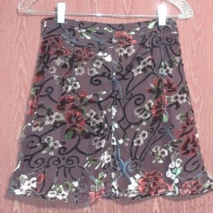 LILY RAIN BEAUTIFUL FLOWERED MINI SKIRT WOMEN'S SIZE M